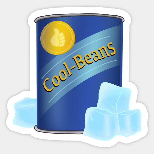 Cool Beans Sticker by candice-allen-art